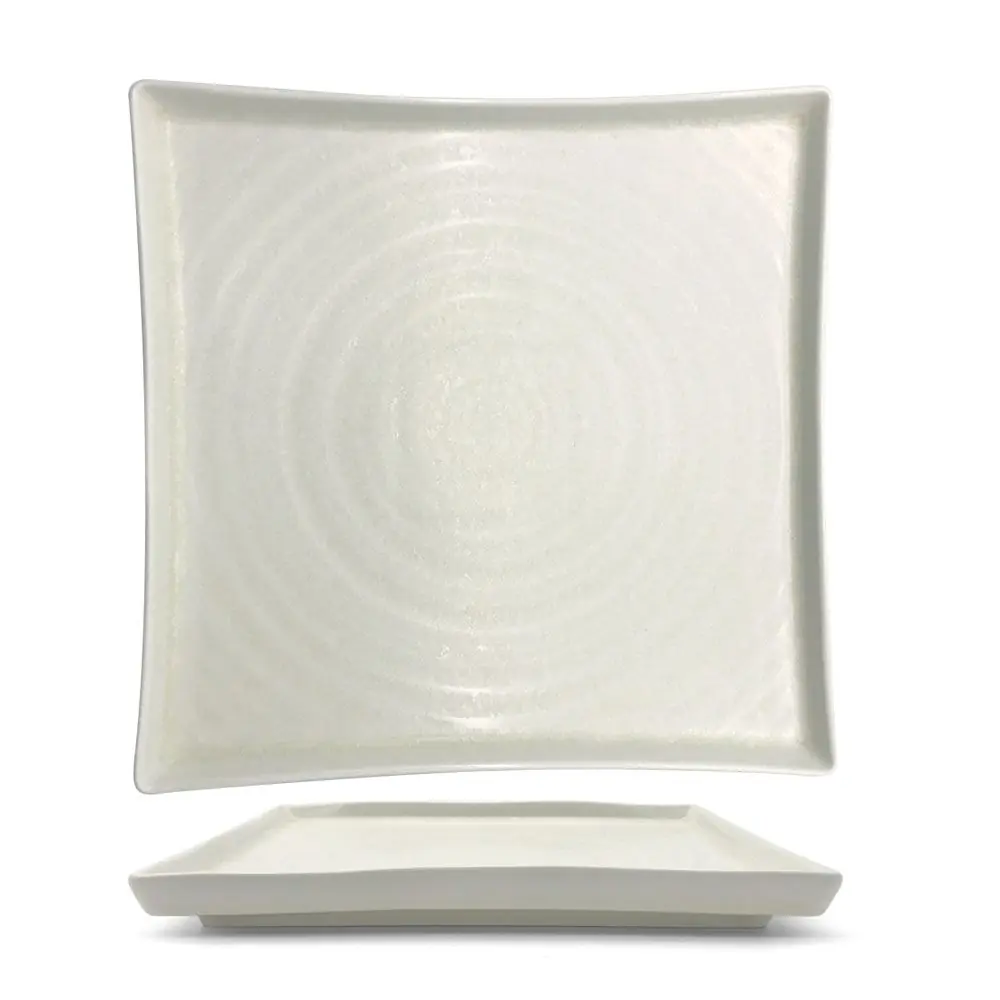Crystal Glaze Square Plate (Set of 4)